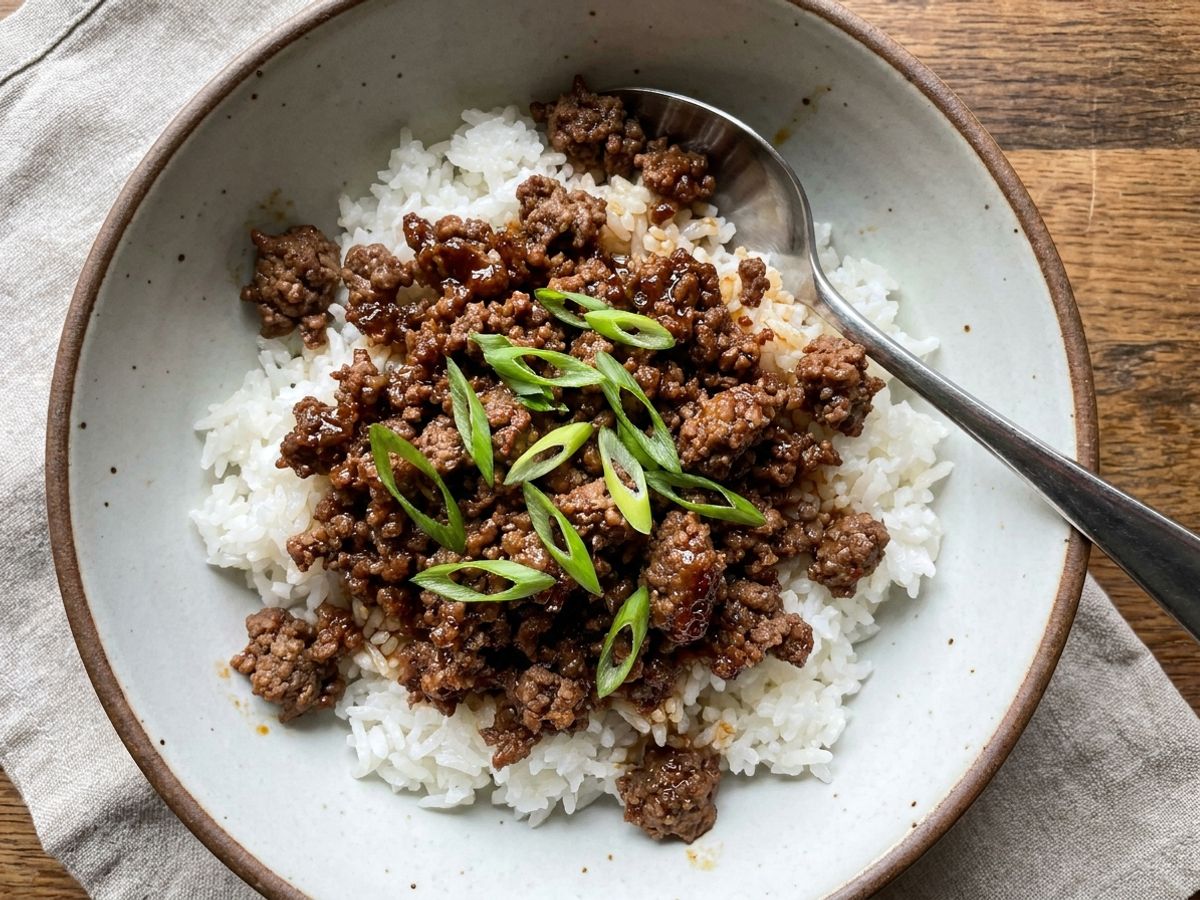 Korean Ground Beef Bowl
