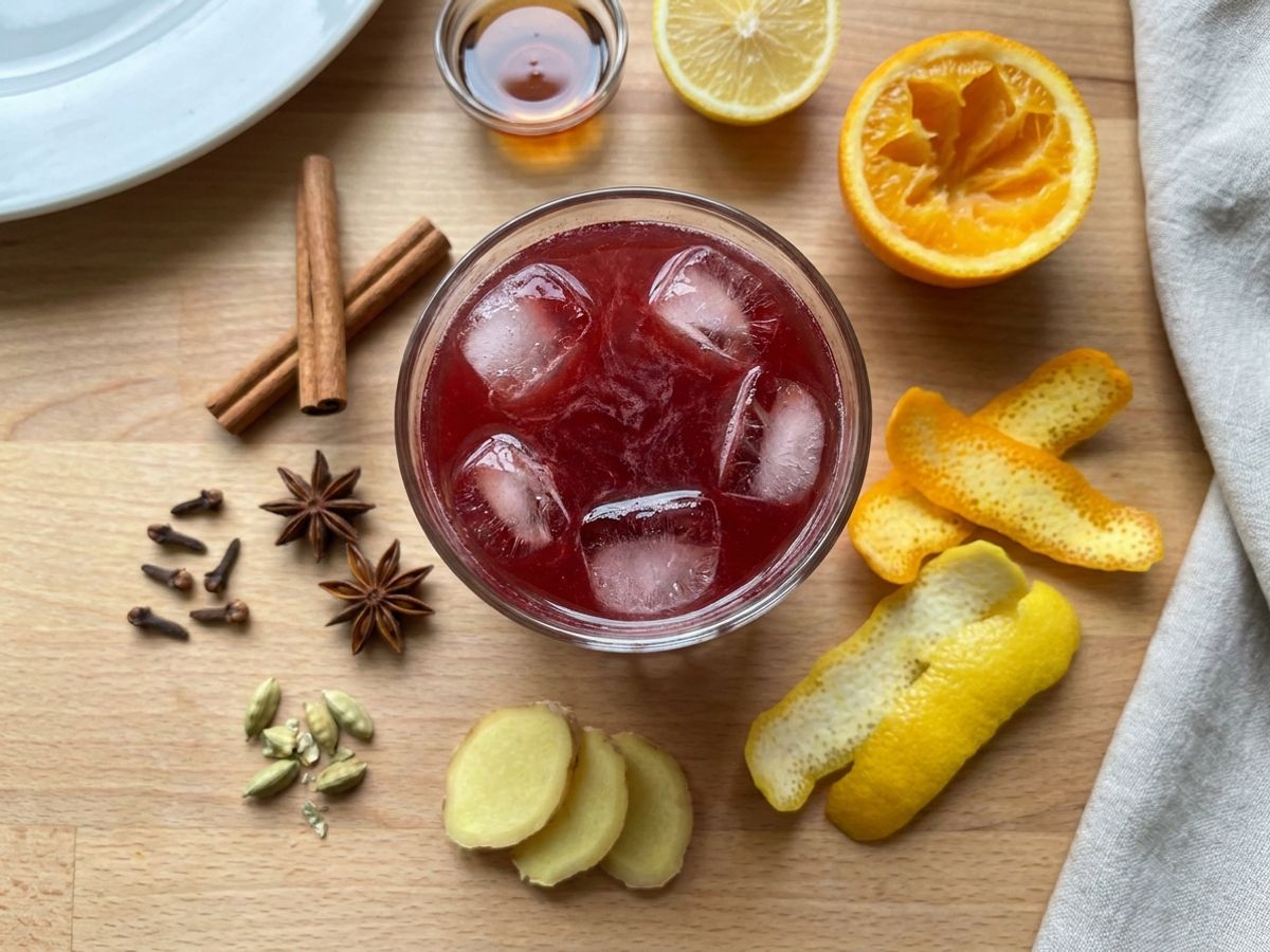 Mulled Cranberry Cider (Apple-Free)