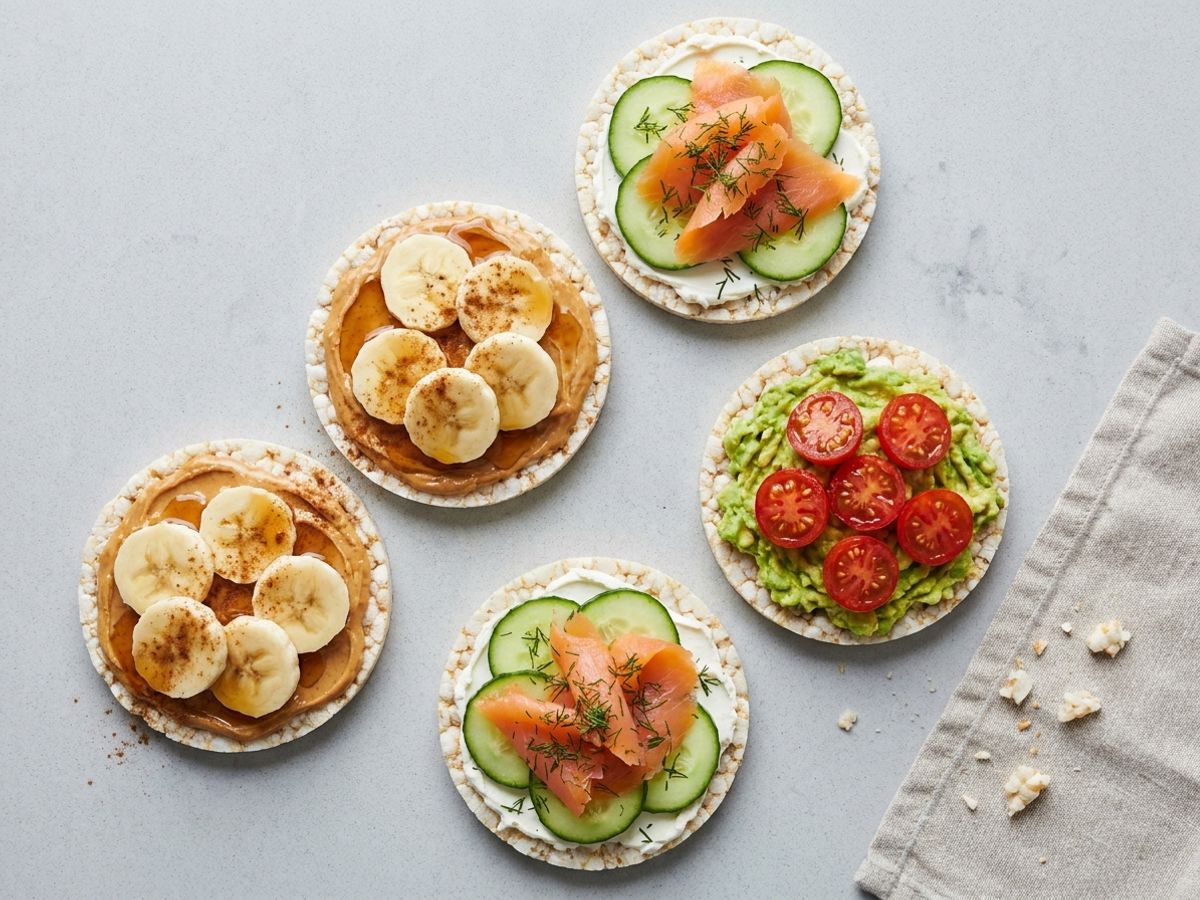 Rice Cakes with Toppings
