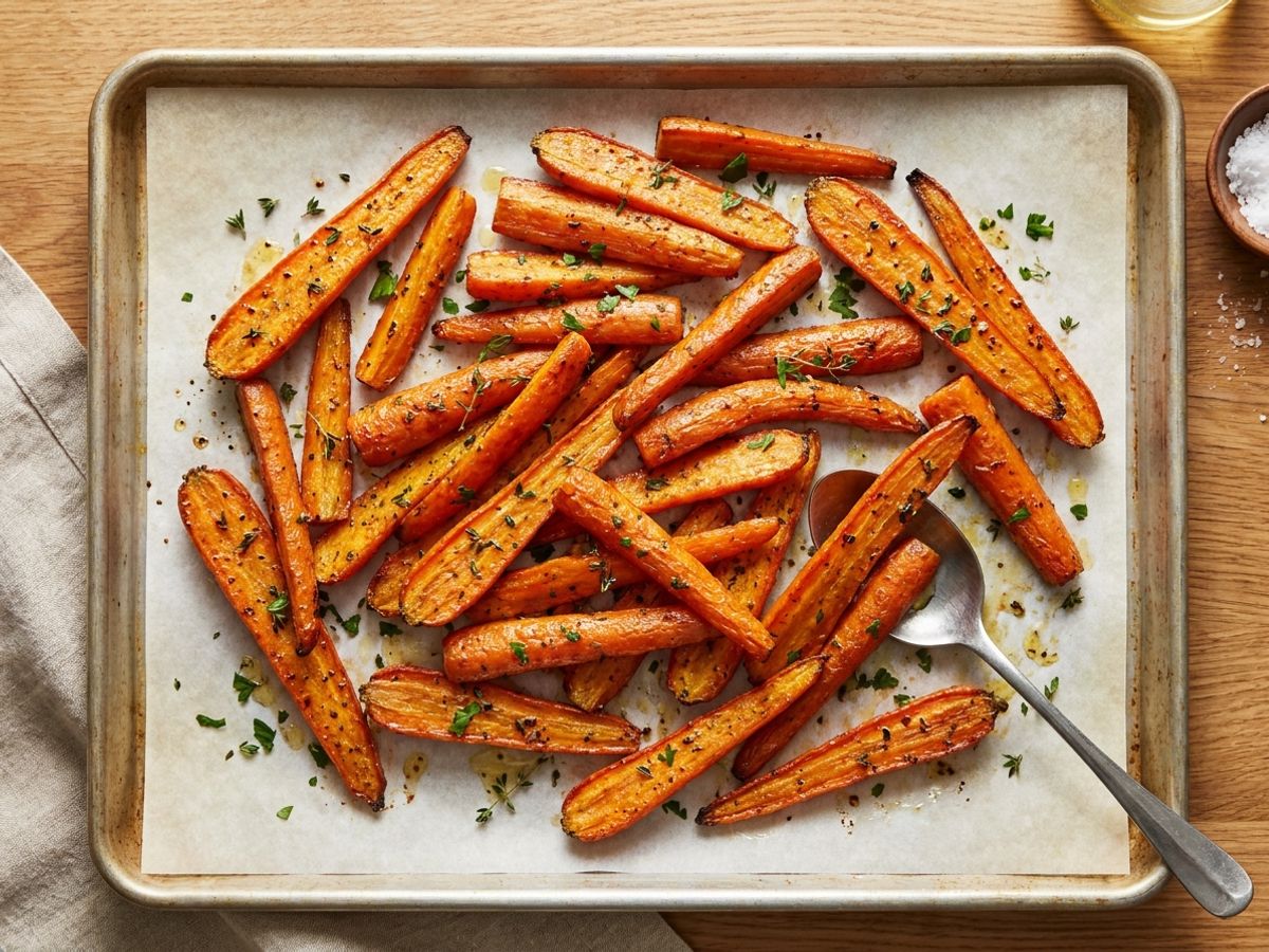 Roasted Carrots with Garlic-Infused Oil
