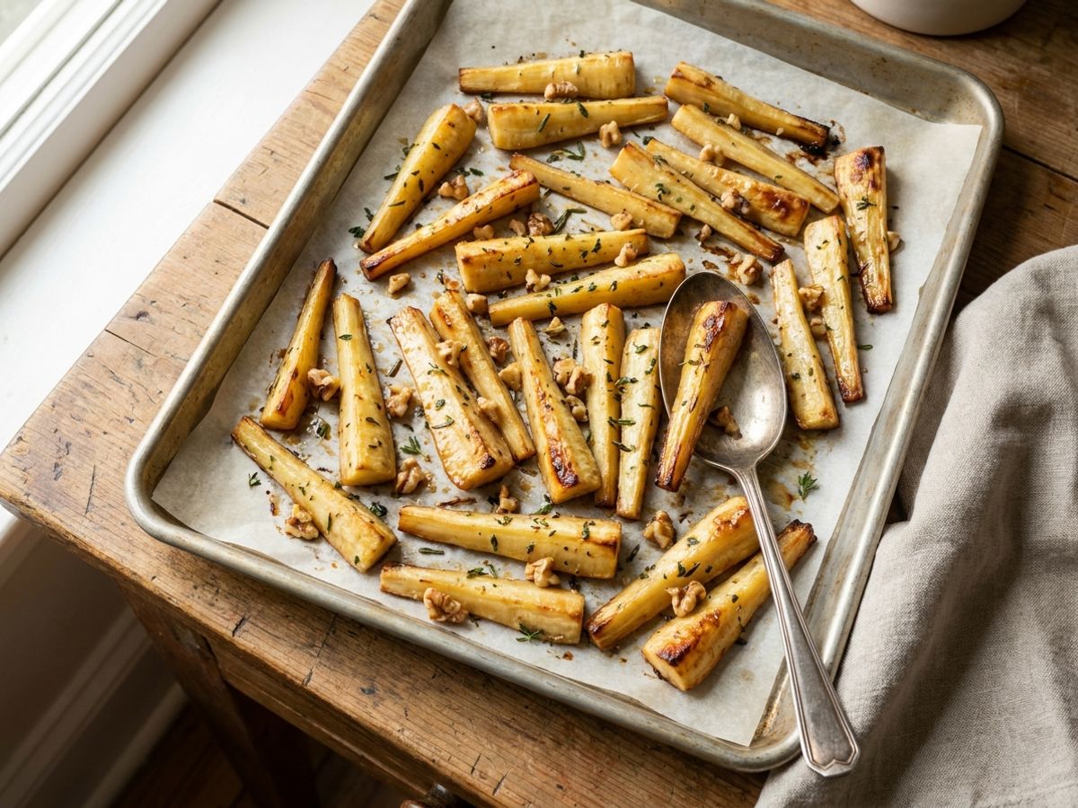 Roasted Parsnips with Maple