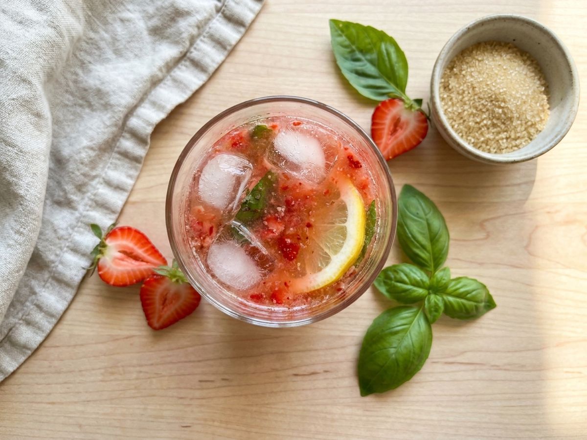 Strawberry Basil Lemonade